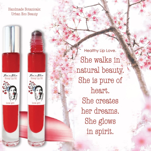 Juicy Honey Lip Oil Serum / Ultra Glossy Sheer Red, Hydrating High Shine Gloss - Picture 6 of 14